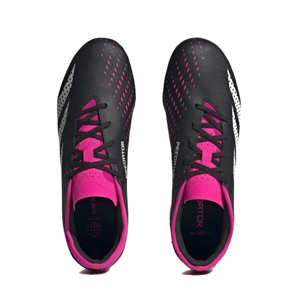 Predator Accuracy.3 Low Firm Ground Football Shoe (Black/White/Pink)