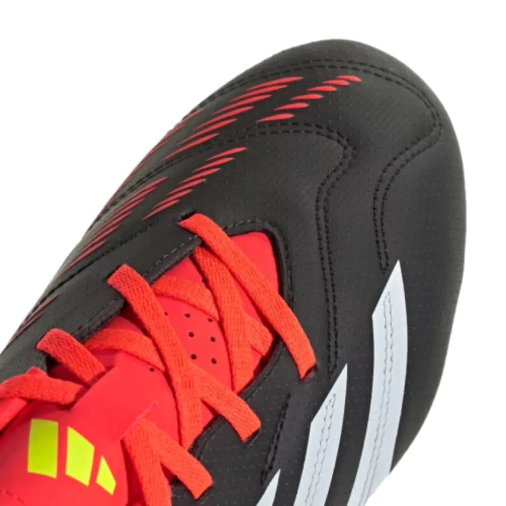 Predator Club Flexible Ground Football Shoe (Core Black/Cloud White/Solar Red)