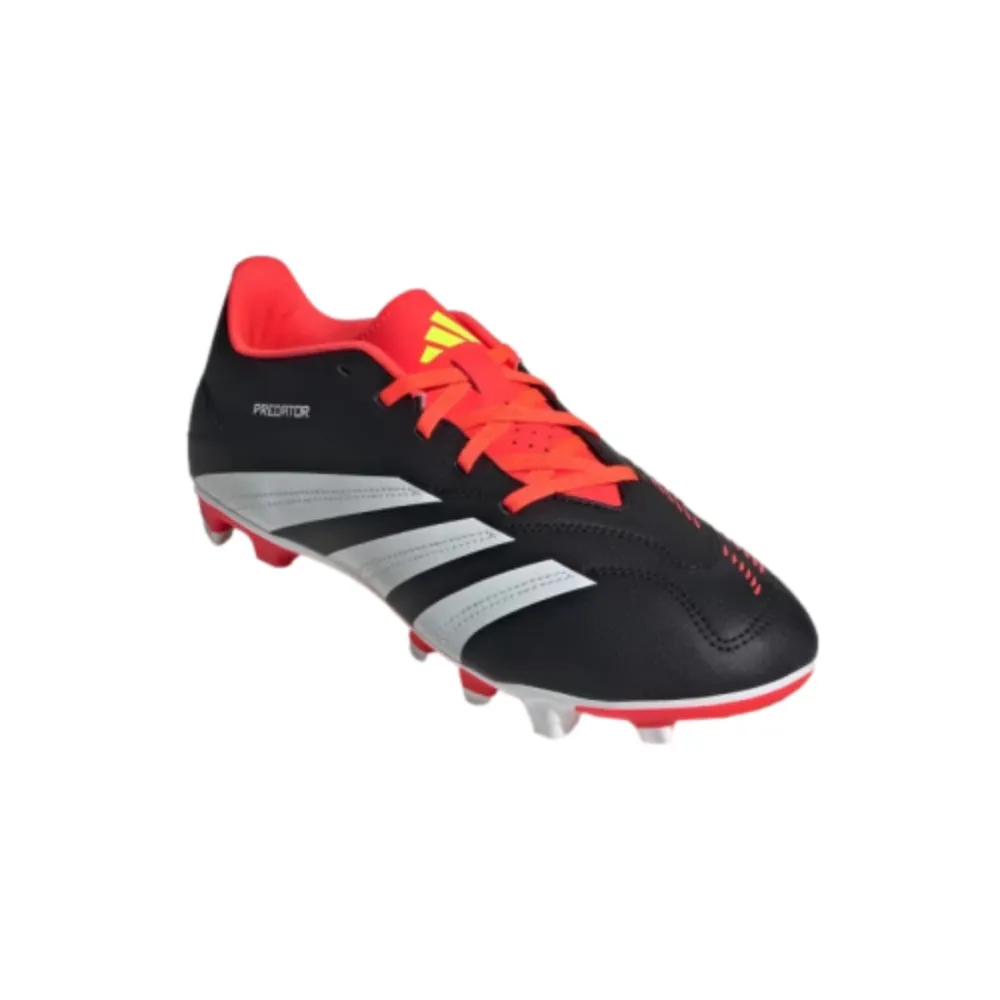 Predator Club Flexible Ground Football Shoe (Core Black/Cloud White/Solar Red)