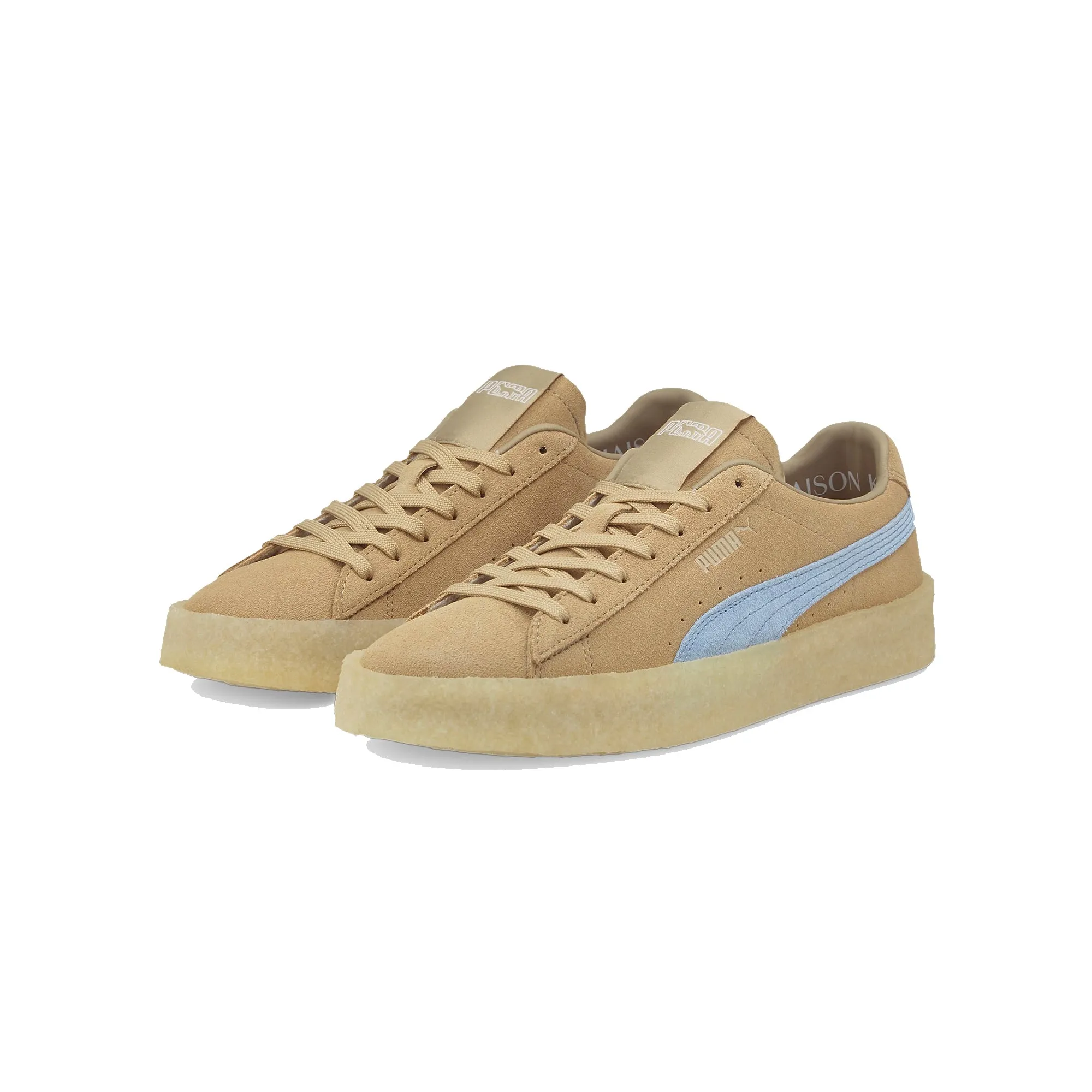 Puma Mens Suede Crepe Kitsune Shoes 'Traverine-Chambray Blue'