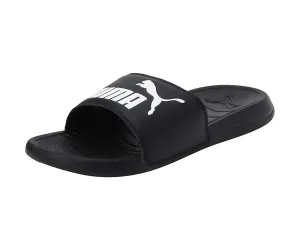 Puma Unisex Adult Popcat 20 Black White Slides-7 Kids UK (37227901)