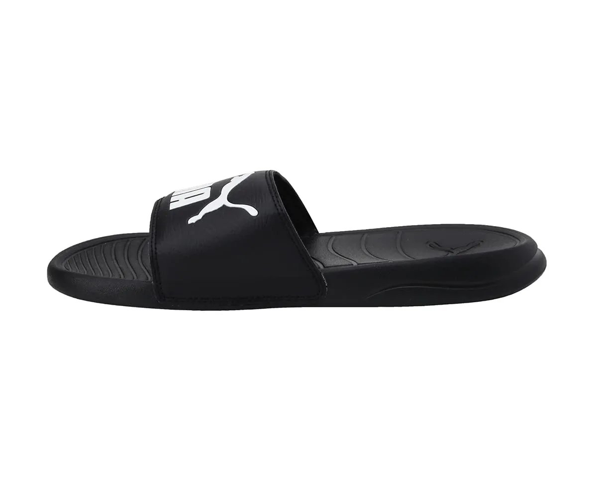 Puma Unisex Adult Popcat 20 Black White Slides-7 Kids UK (37227901)