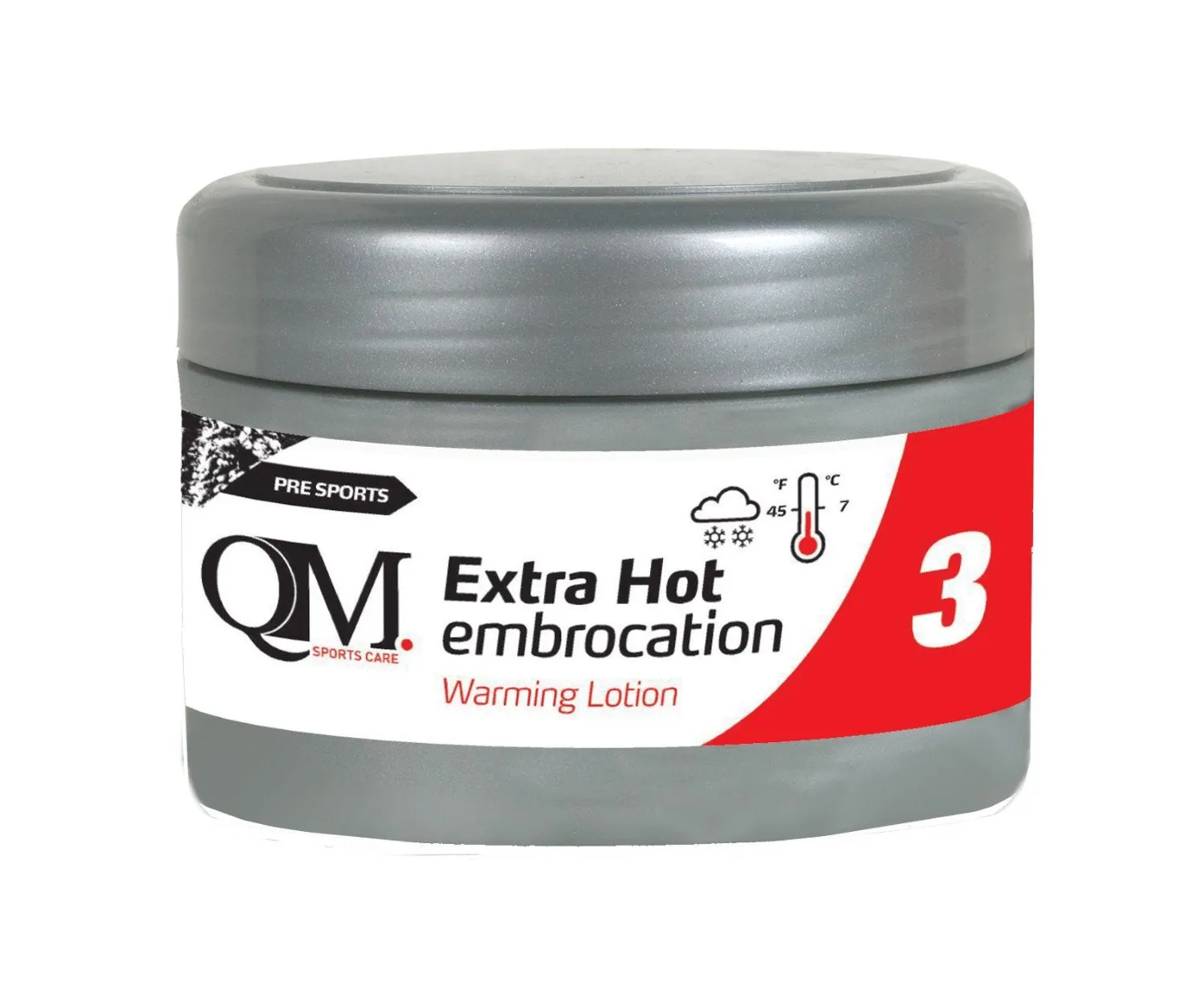 QM Sports Care 3 Extra Hot Embrocation Warming Lotion