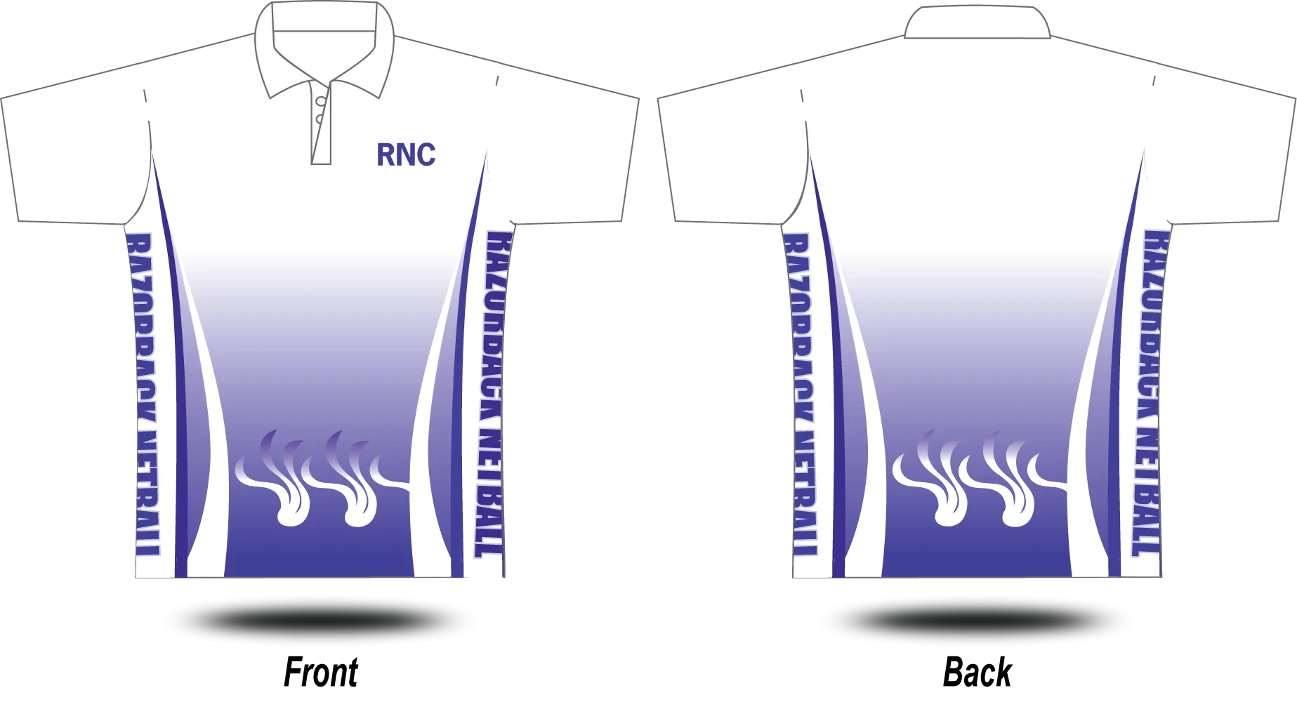 RAZORBACK NETBALL - Supporter Polo