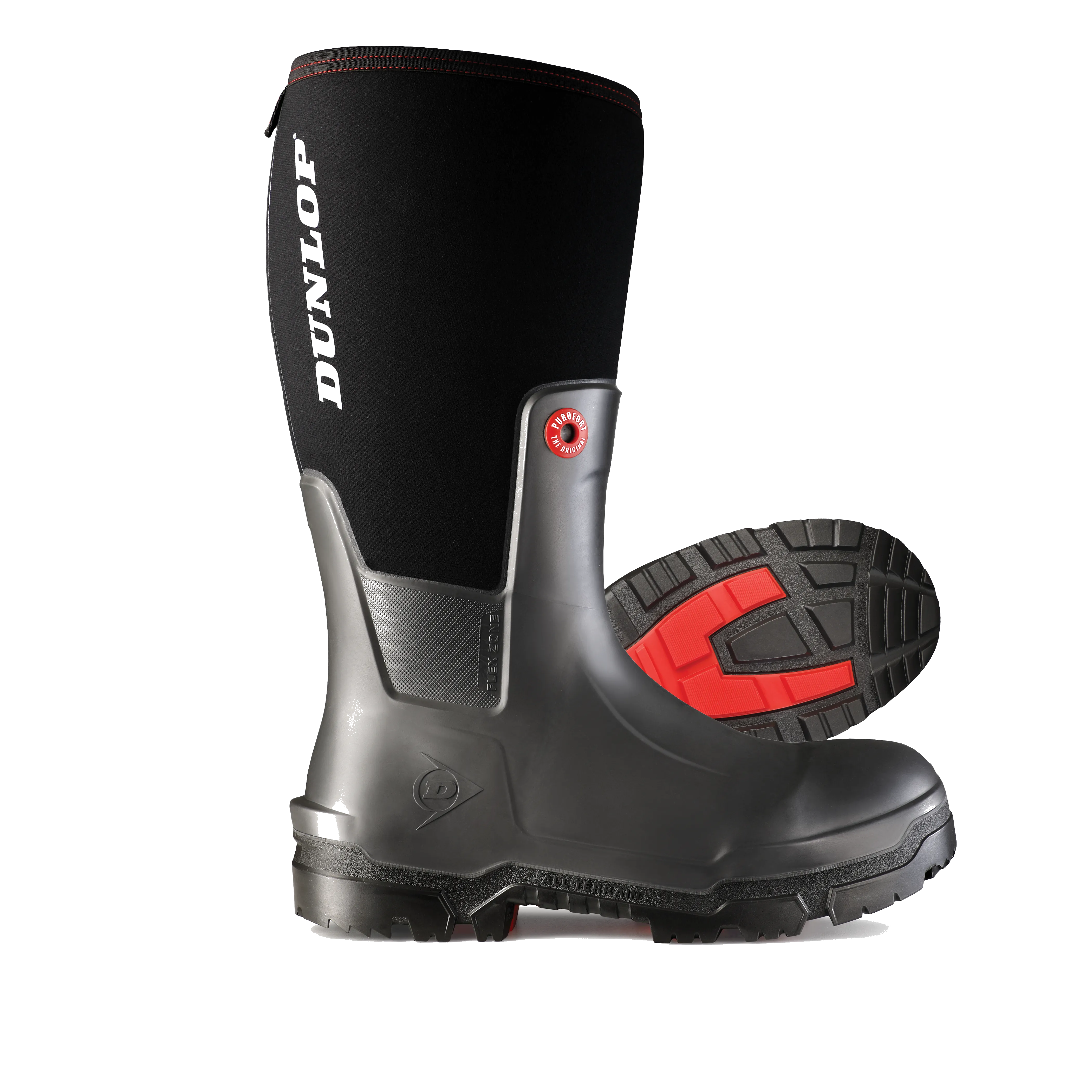 'Reed' Dunlop Snugboot Pioneer Insulated WP Boot - Black