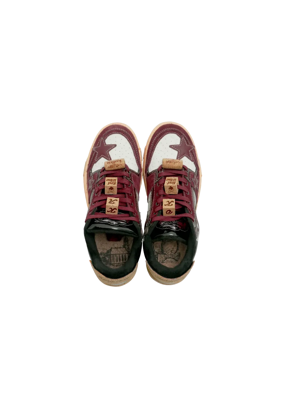 Retro Star Sneakers-Wine Limited