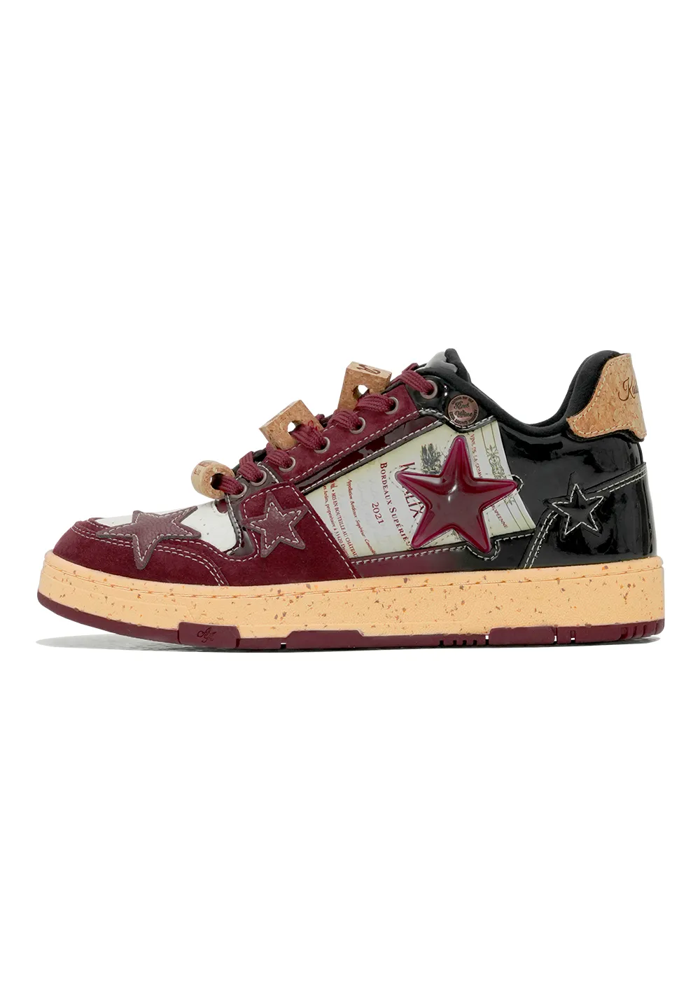 Retro Star Sneakers-Wine Limited