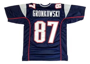 Rob Gronkowski New England Blue Football Jersey