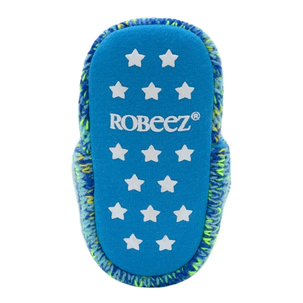 Robeez Sherpa Snap Booties - Marled Dean (0-3 Months)