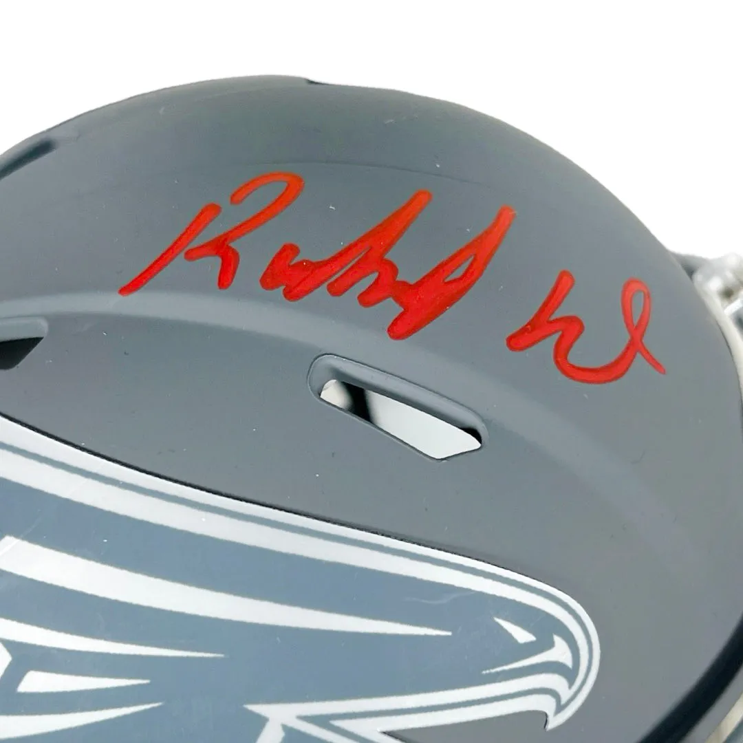 Roddy White Signed Atlanta Falcons Slate Alternate Speed Mini Football Helmet (Beckett)