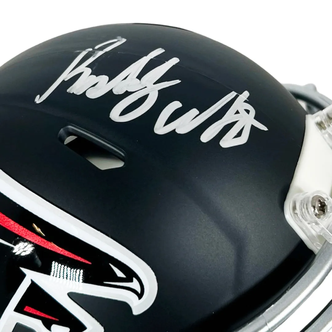 Roddy White Signed Atlanta Falcons Speed Mini Football Helmet (Beckett)