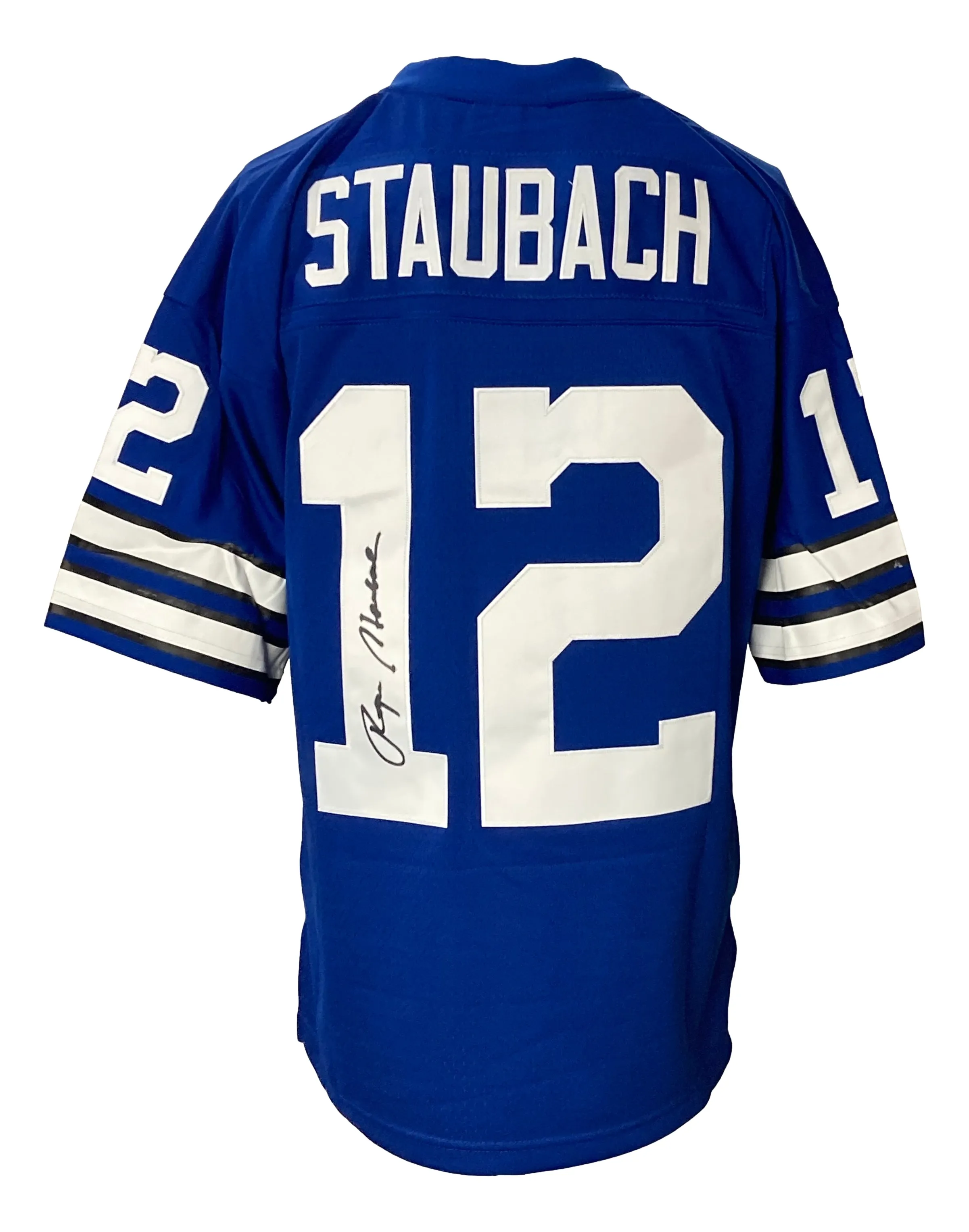 Roger Staubach Signed Dallas Cowboys Mitchell & Ness NFL Legacy Jersey BAS ITP