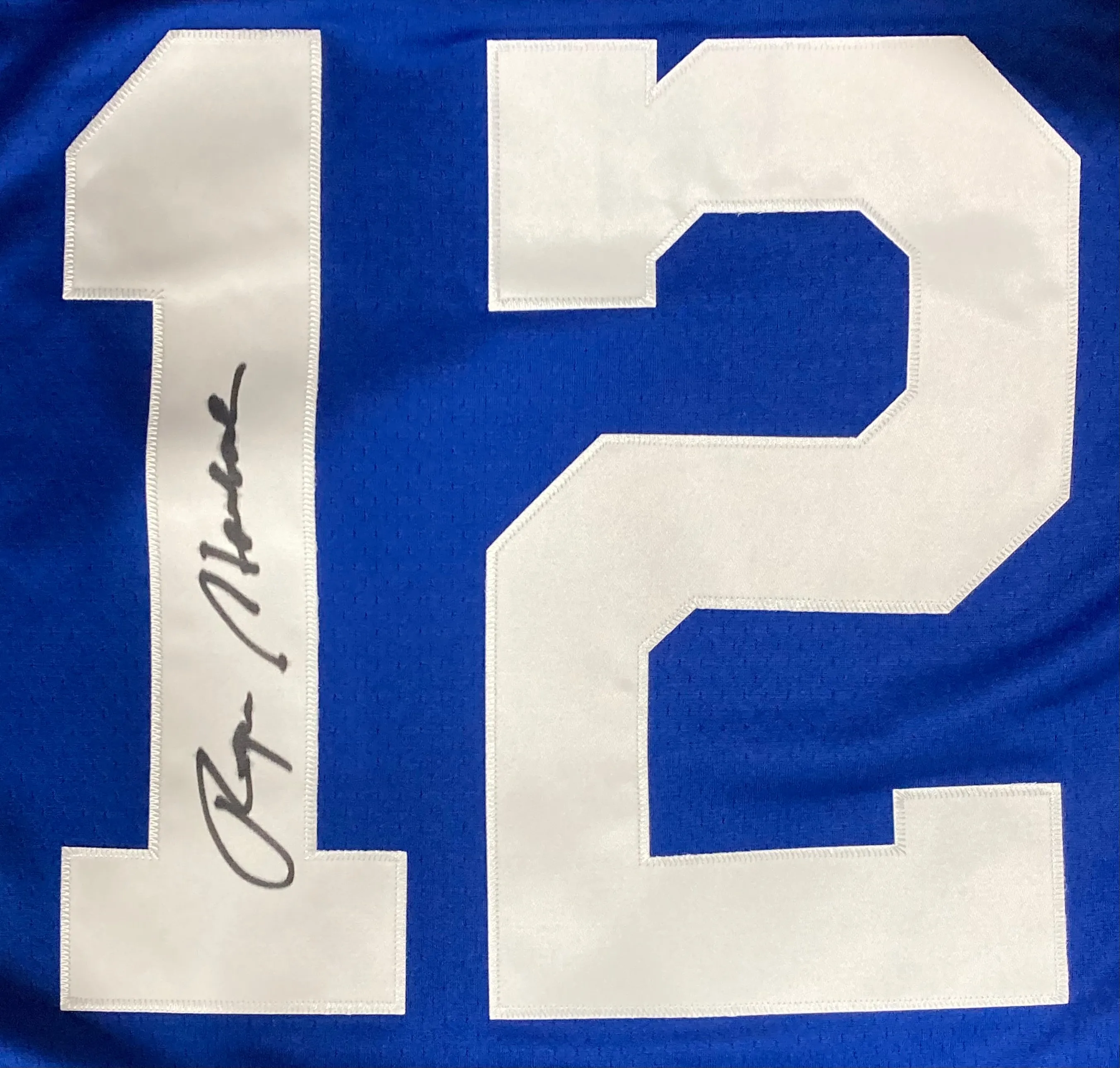 Roger Staubach Signed Dallas Cowboys Mitchell & Ness NFL Legacy Jersey BAS ITP