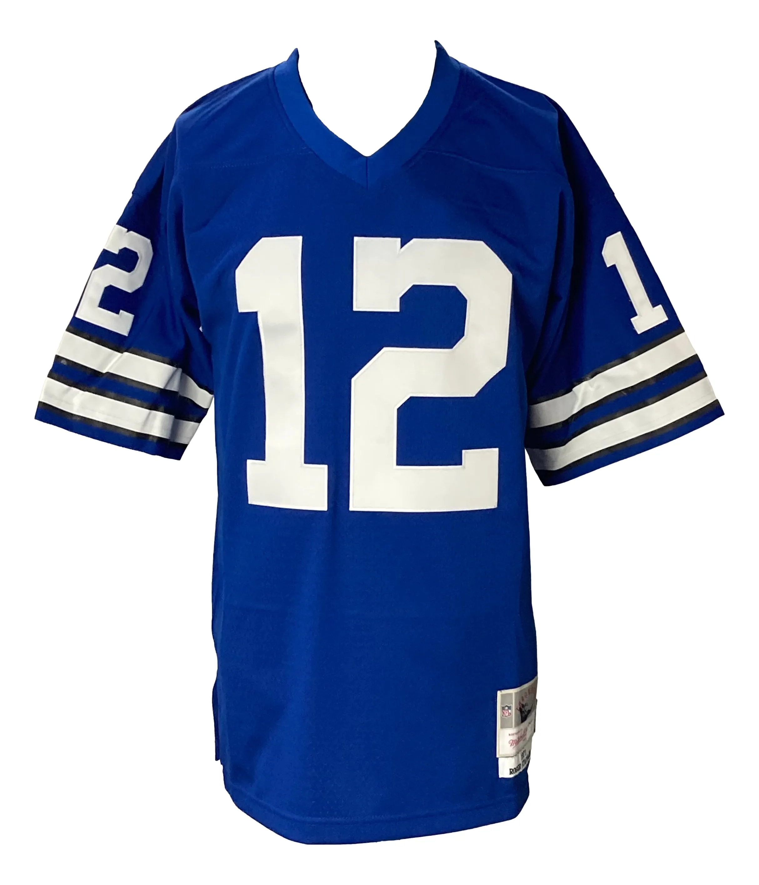 Roger Staubach Signed Dallas Cowboys Mitchell & Ness NFL Legacy Jersey BAS ITP