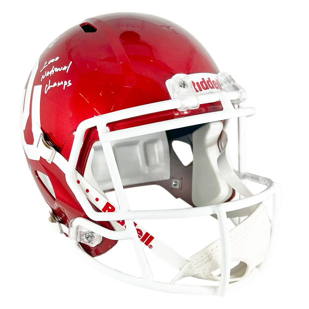 Roy Williams Signed Multiple Inscription Oklahoma Sooners Speed Full-Size Replica Football Helmet (JSA)