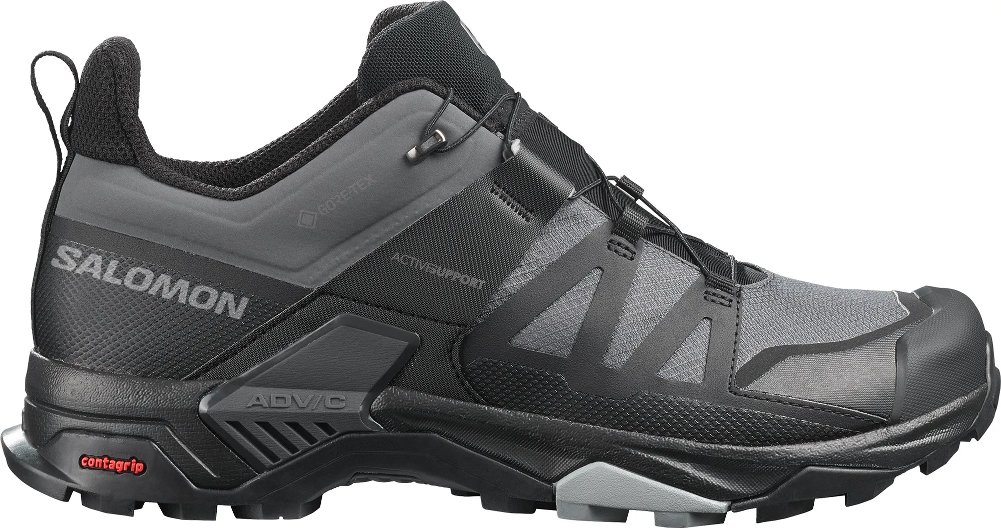 Salomon X Ultra 4 GORE-TEX WIDE FIT Mens Walking Shoes - Black