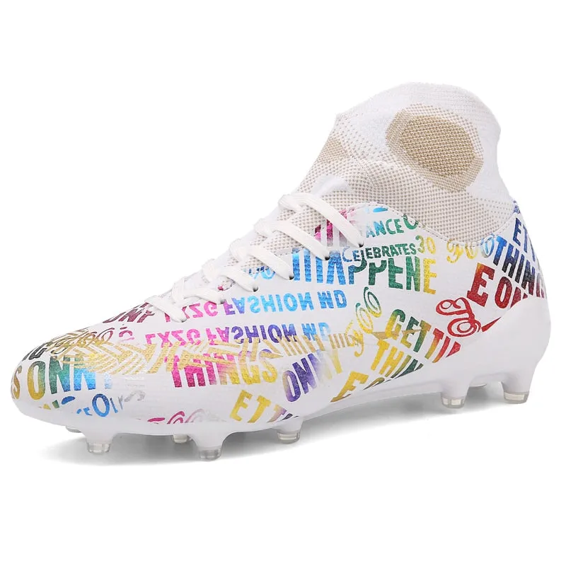 ScoreMaster Mbappé Style Dual Colored Mismatched Soccer Shoes