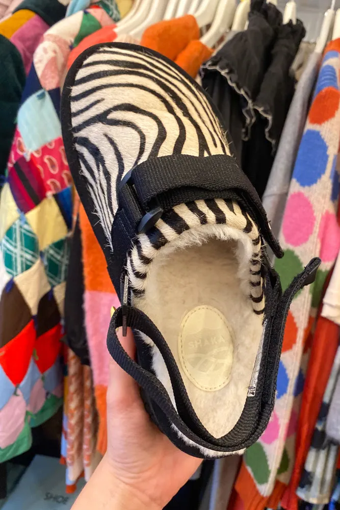 Shaka Zebra Platform Snug Clogs