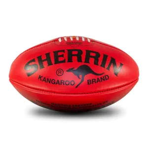 Sherrin Kangaroo Brand Football Red Game Ball Size 5