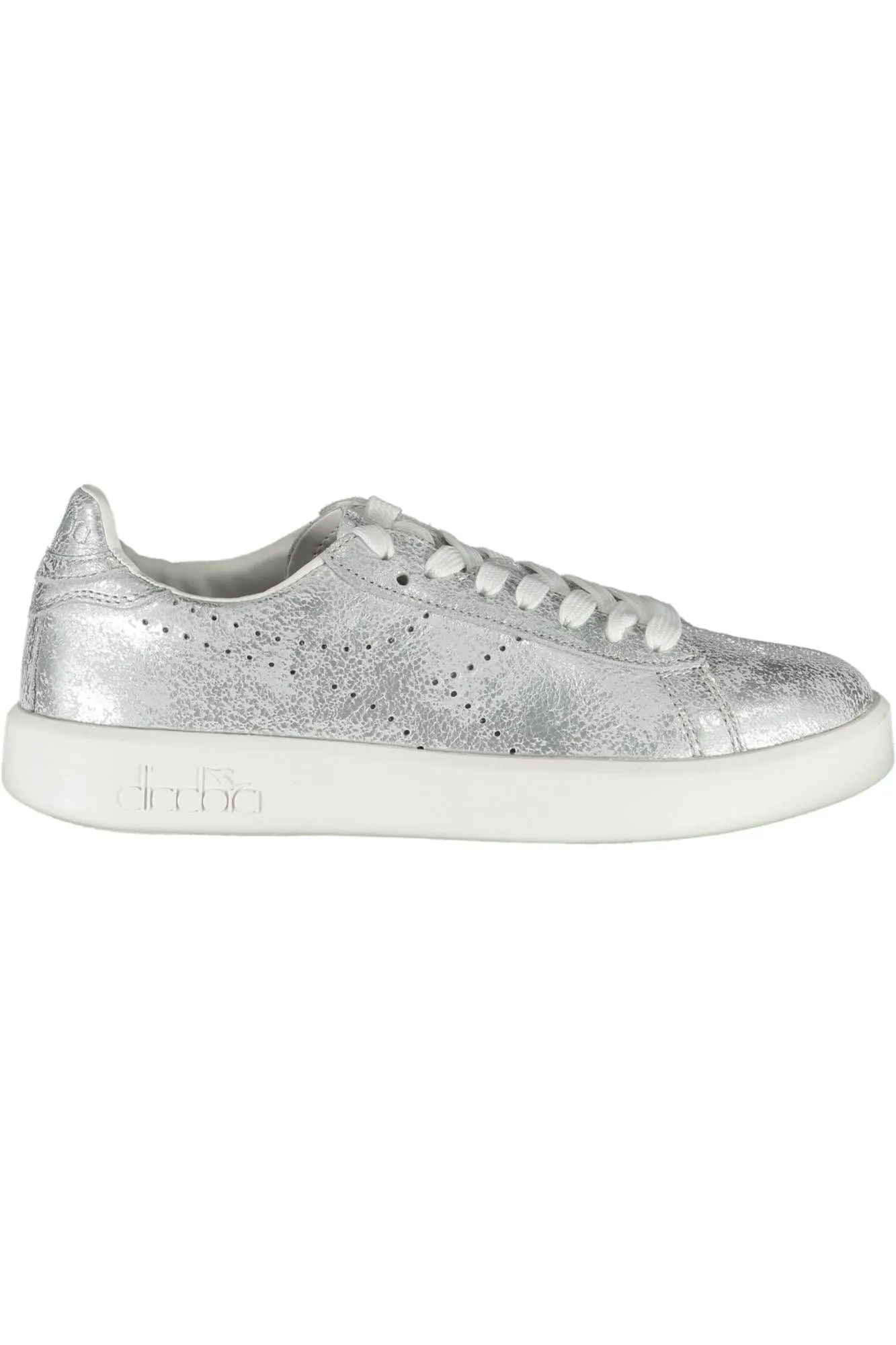 Silver Fabric Sneaker