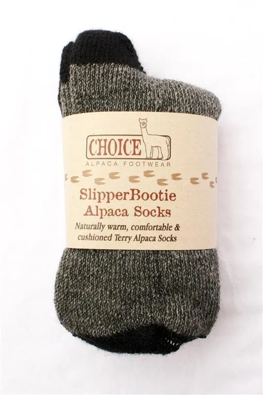 SlipperBootie Alpaca Sock