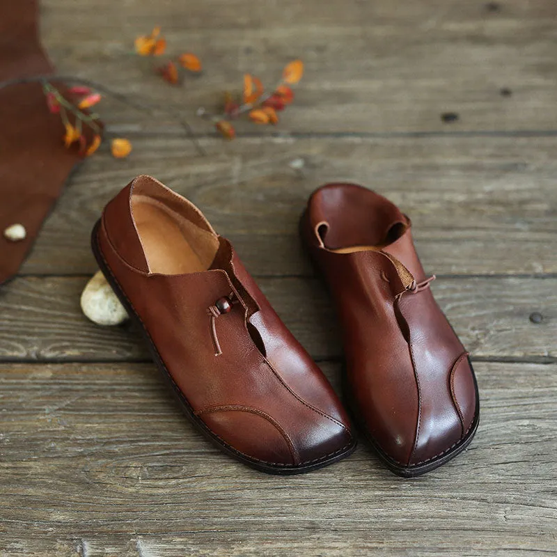 Soft leather Handmade vintage Women's Shoes