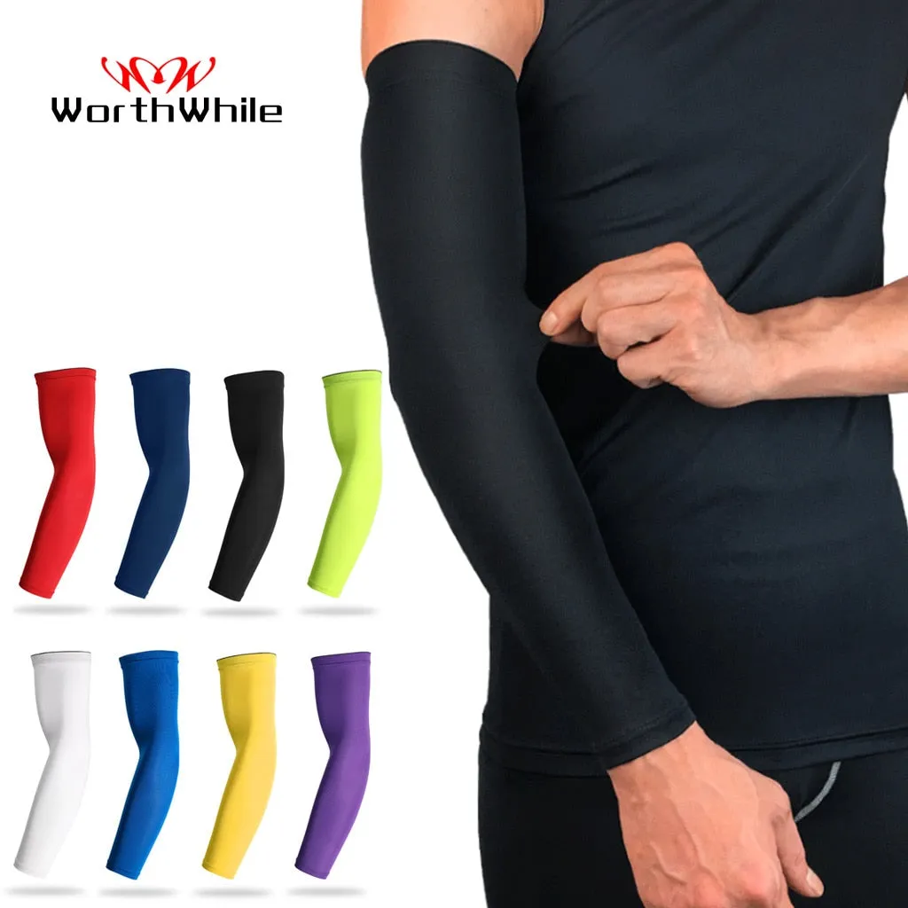 Sports Arm Compression Sleeve Basketball Cycling UV Protection