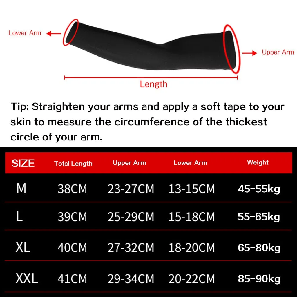 Sports Arm Compression Sleeve Basketball Cycling UV Protection