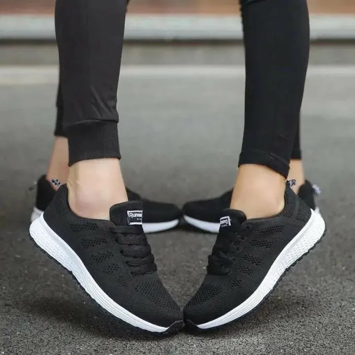 Sports Sneakers Women Casual Shoes Fashion Breathable Walking Mesh Flat Shoes