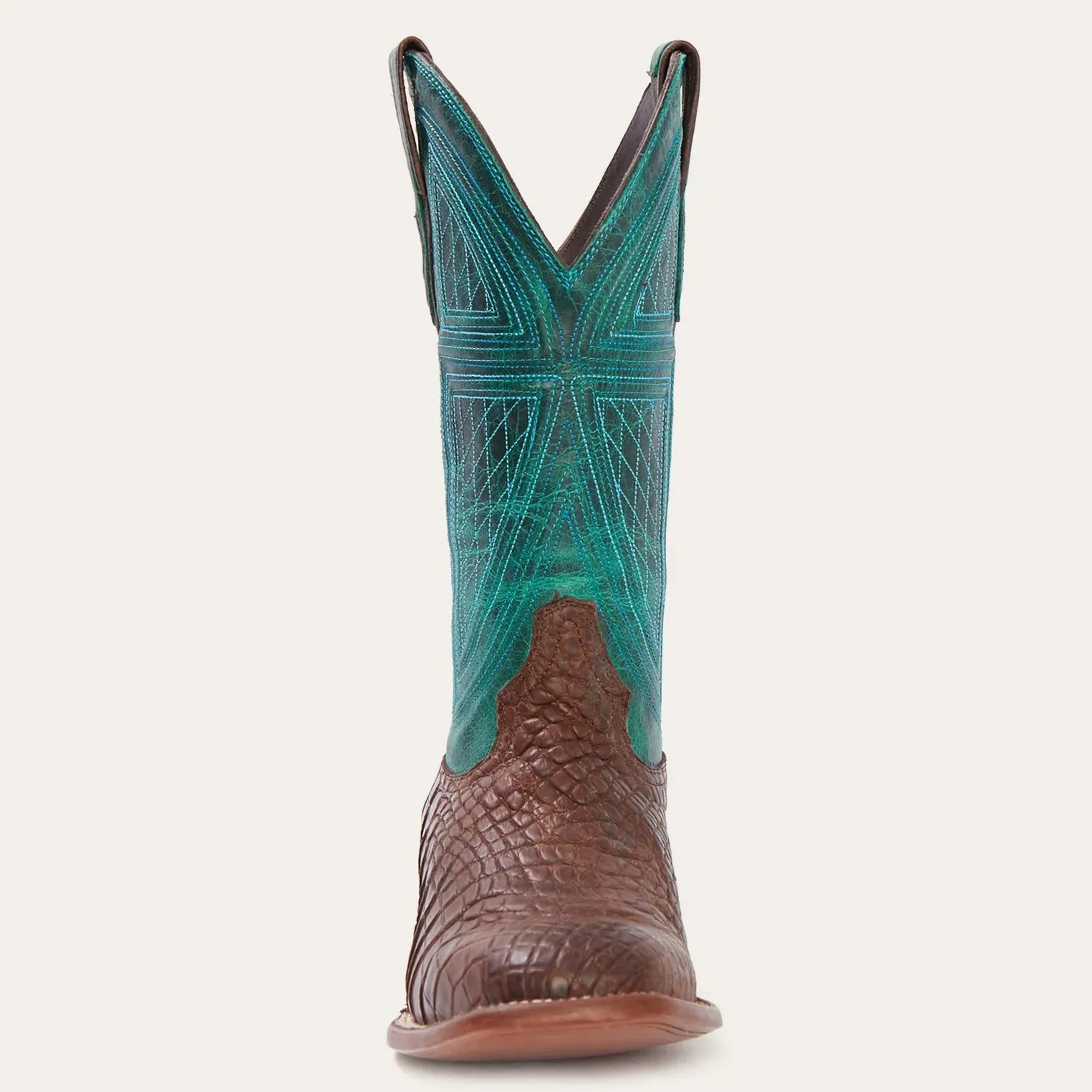 Stetson Brown Men's Big Horn Alligator Square Toe 0417