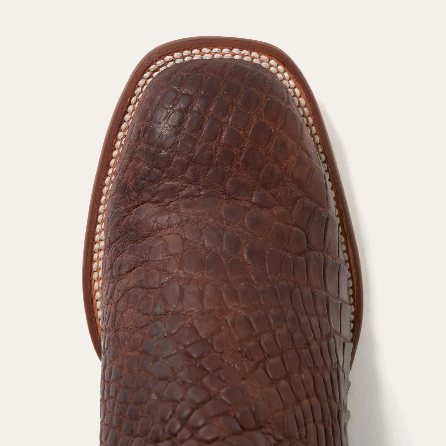 Stetson Brown Men's Big Horn Alligator Square Toe 0417