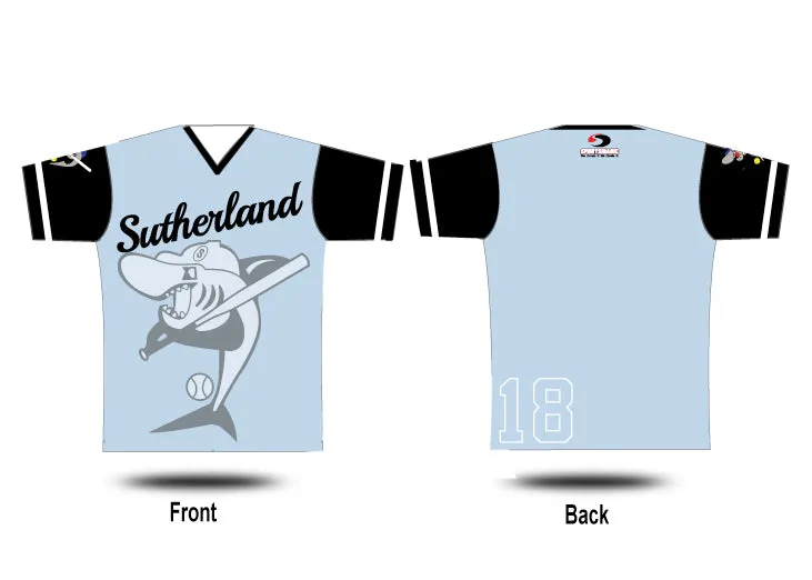 SUTHERLAND SHIRE SOFTBALL - V-Neck Tee