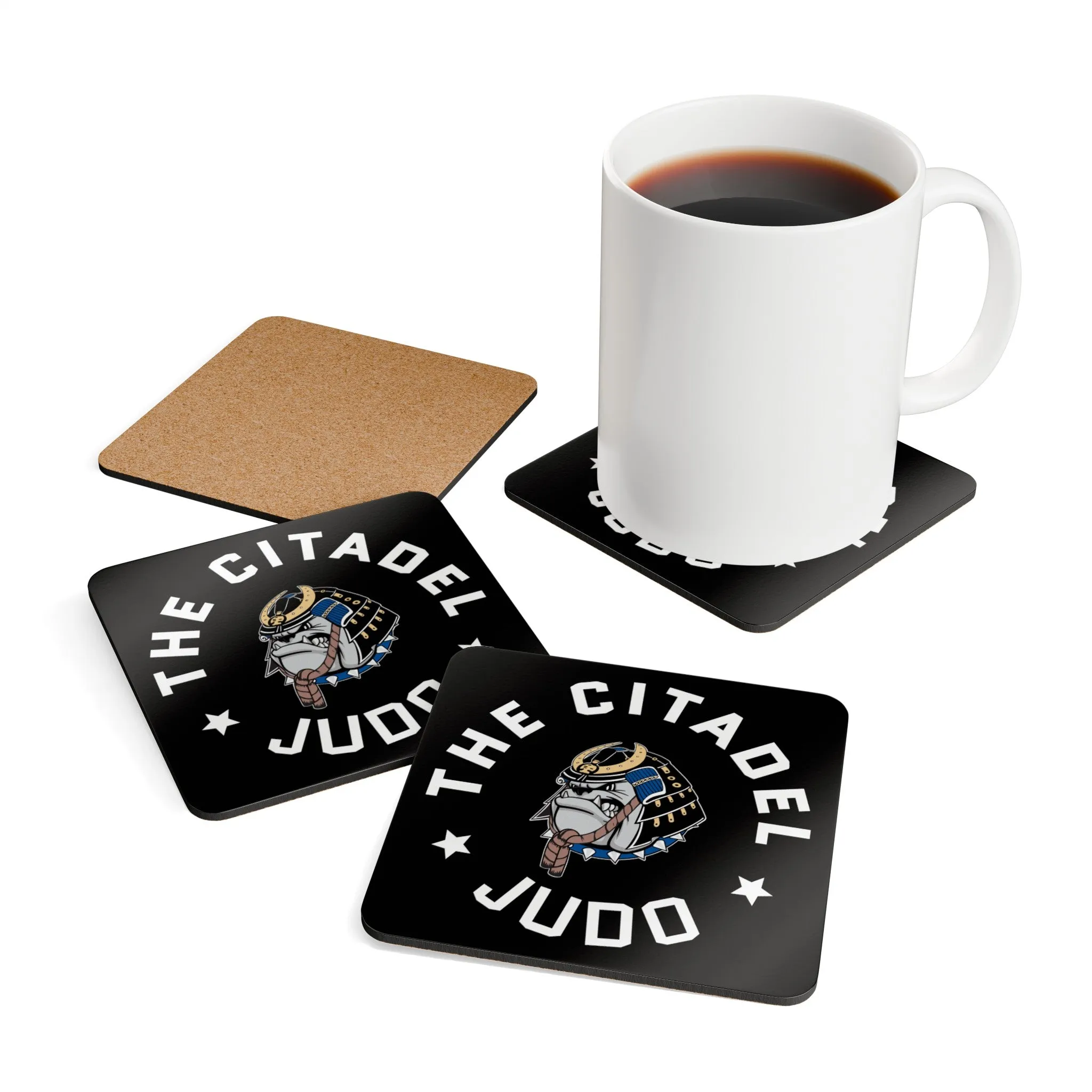 The Citadel, Club Sports - Judo, Corkwood Coaster Set of 4