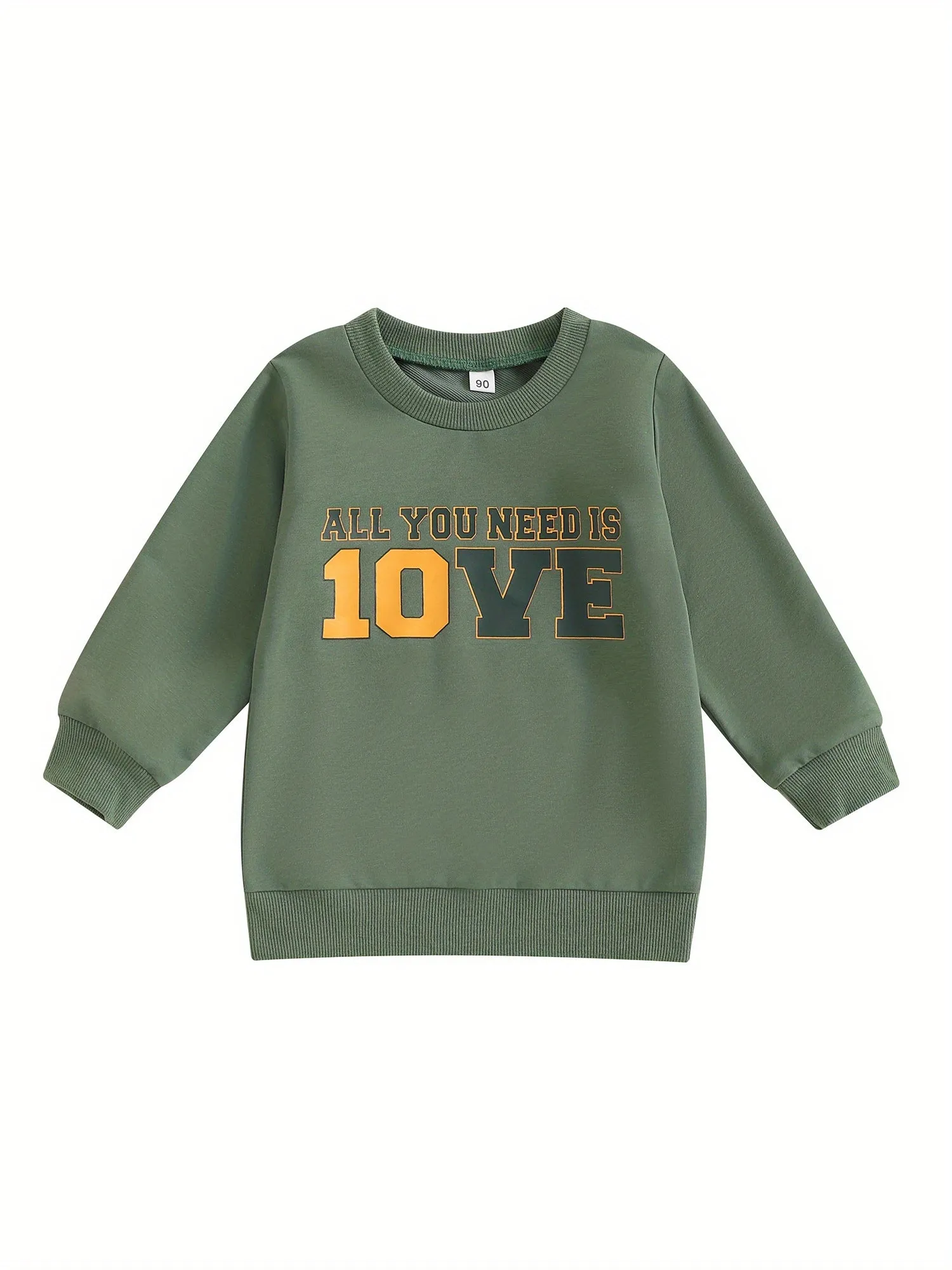 Toddler Baby Boy Girl Football Outfit Long Sleeve Crew Neck Letter Print Sweatshirt Shirt Pullover Fall Clothes, Kids Sweatshirt, Pullover Clothes for Boys Girls