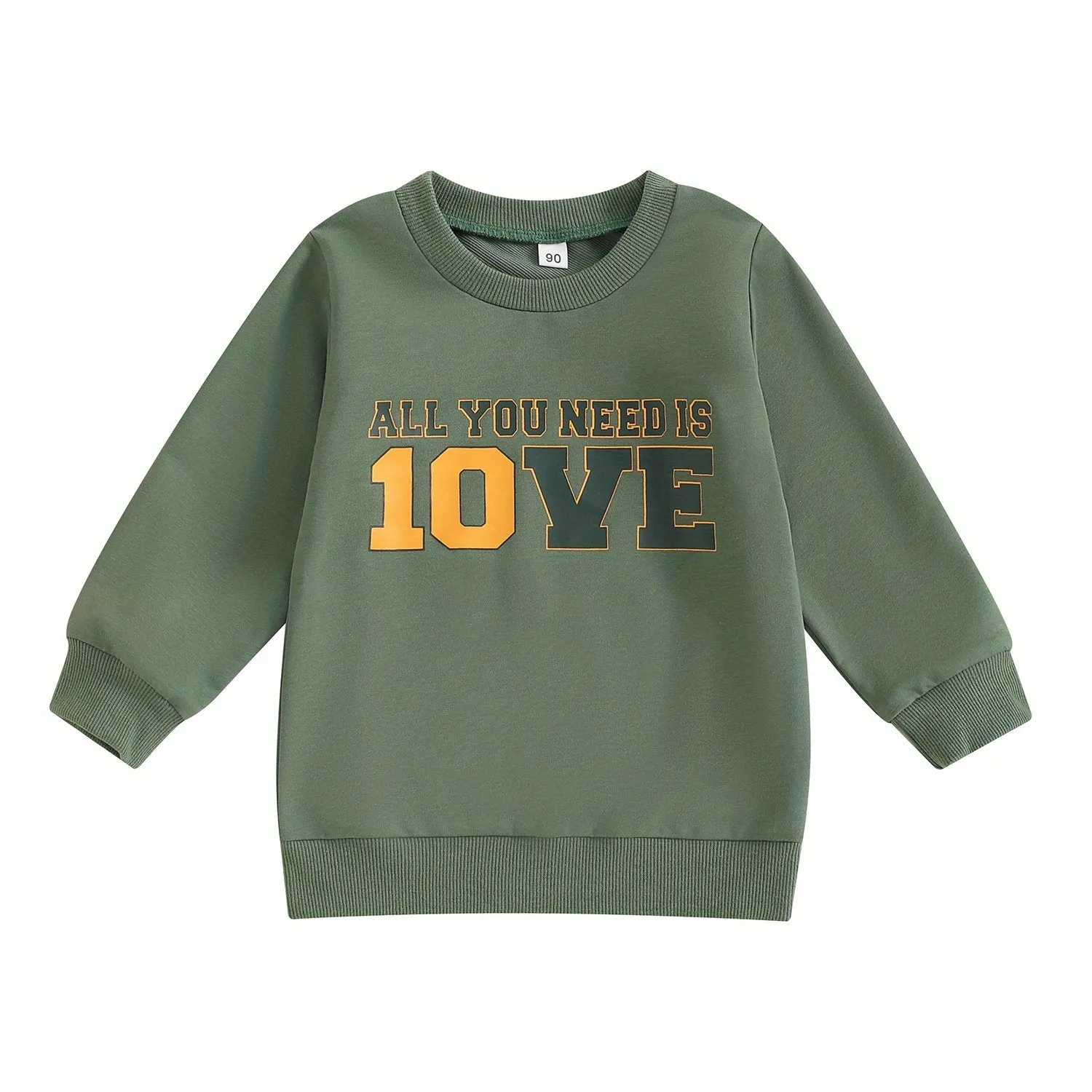 Toddler Baby Boy Girl Football Outfit Long Sleeve Crew Neck Letter Print Sweatshirt Shirt Pullover Fall Clothes, Kids Sweatshirt, Pullover Clothes for Boys Girls