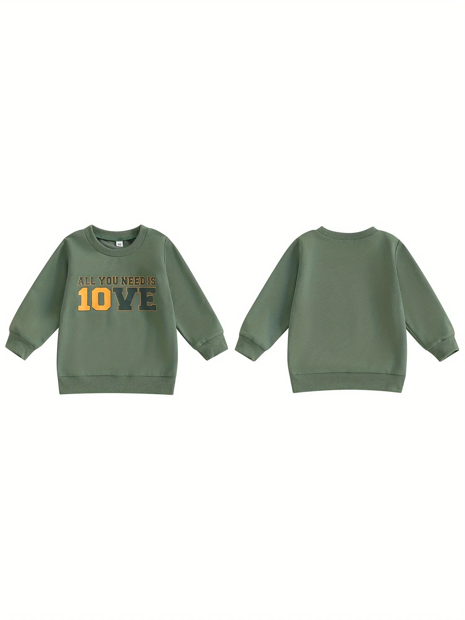 Toddler Baby Boy Girl Football Outfit Long Sleeve Crew Neck Letter Print Sweatshirt Shirt Pullover Fall Clothes, Kids Sweatshirt, Pullover Clothes for Boys Girls