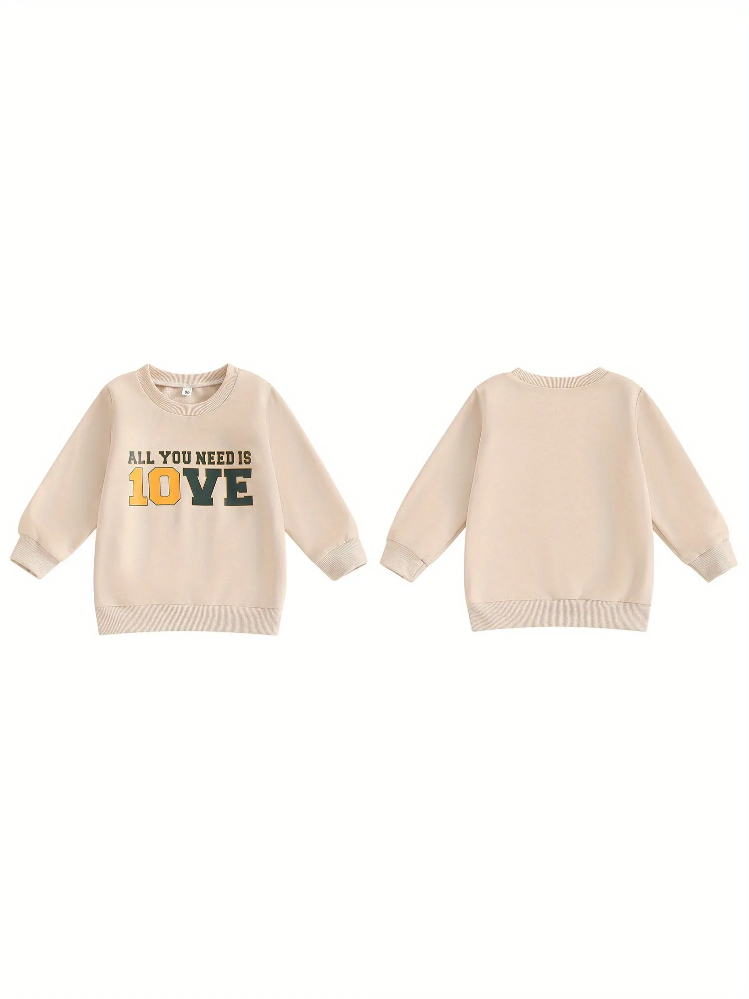 Toddler Baby Boy Girl Football Outfit Long Sleeve Crew Neck Letter Print Sweatshirt Shirt Pullover Fall Clothes, Kids Sweatshirt, Pullover Clothes for Boys Girls