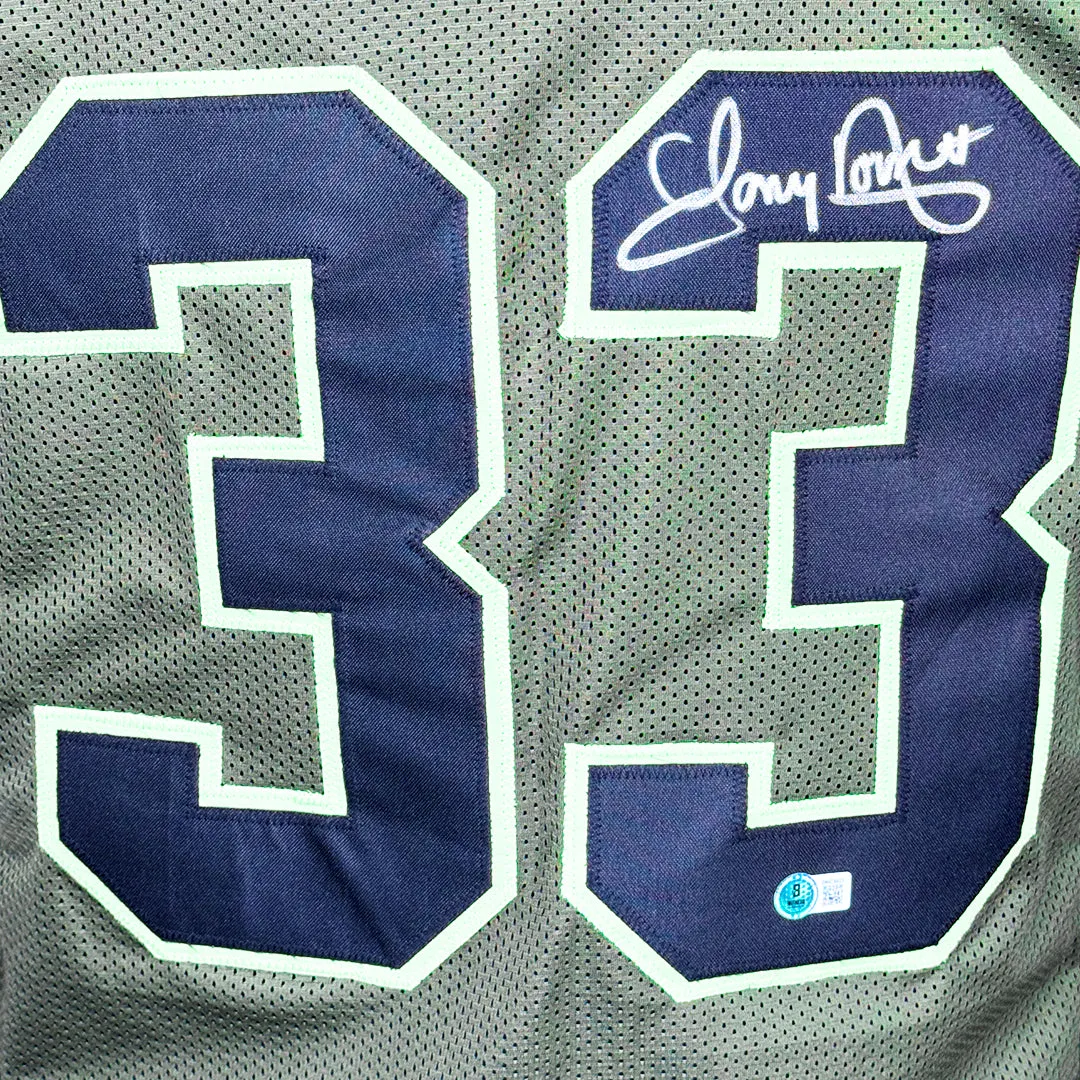 Tony Dorsett Signed Dallas Salute to Service Football Jersey (Beckett)