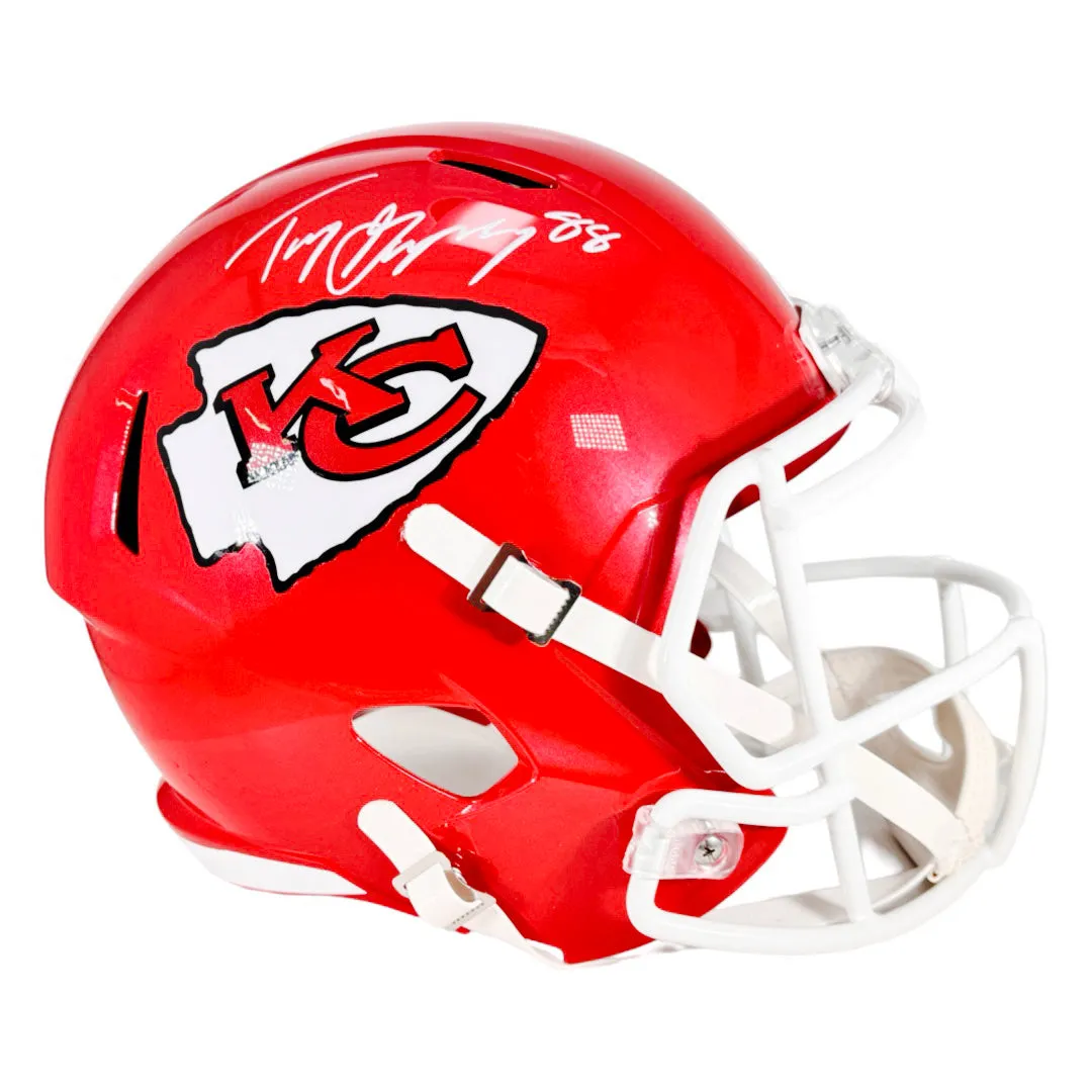 Tony Gonzalez Signed Kansas City Chiefs Speed Full-Size Replica Football Helmet (Beckett)