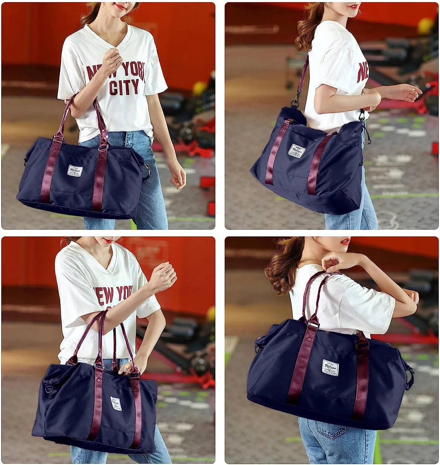 Travel Duffle Bag Men's Sports Tote Gym Bag Shoulder Weekend Travel Bag