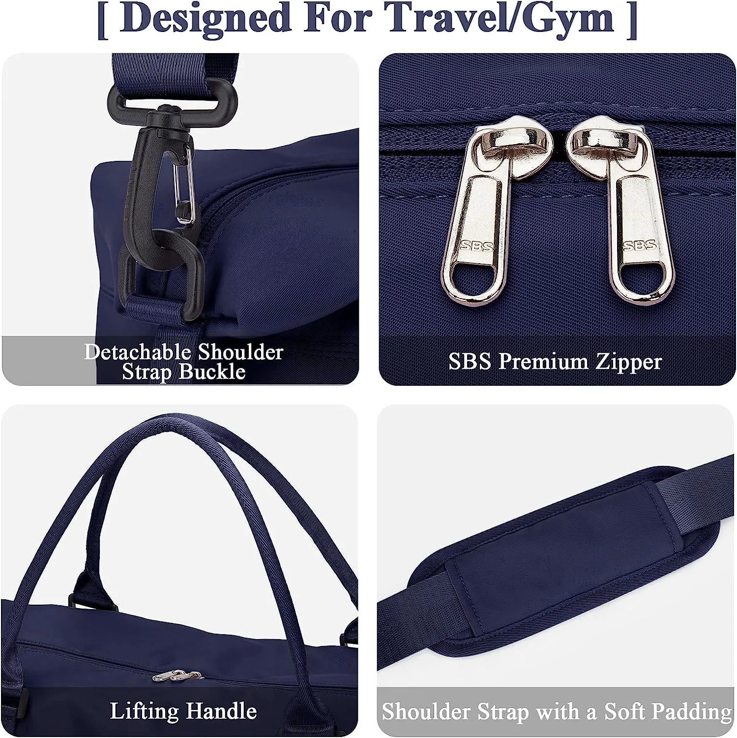 Travel Duffle Bag Men's Sports Tote Gym Bag Shoulder Weekend Travel Bag