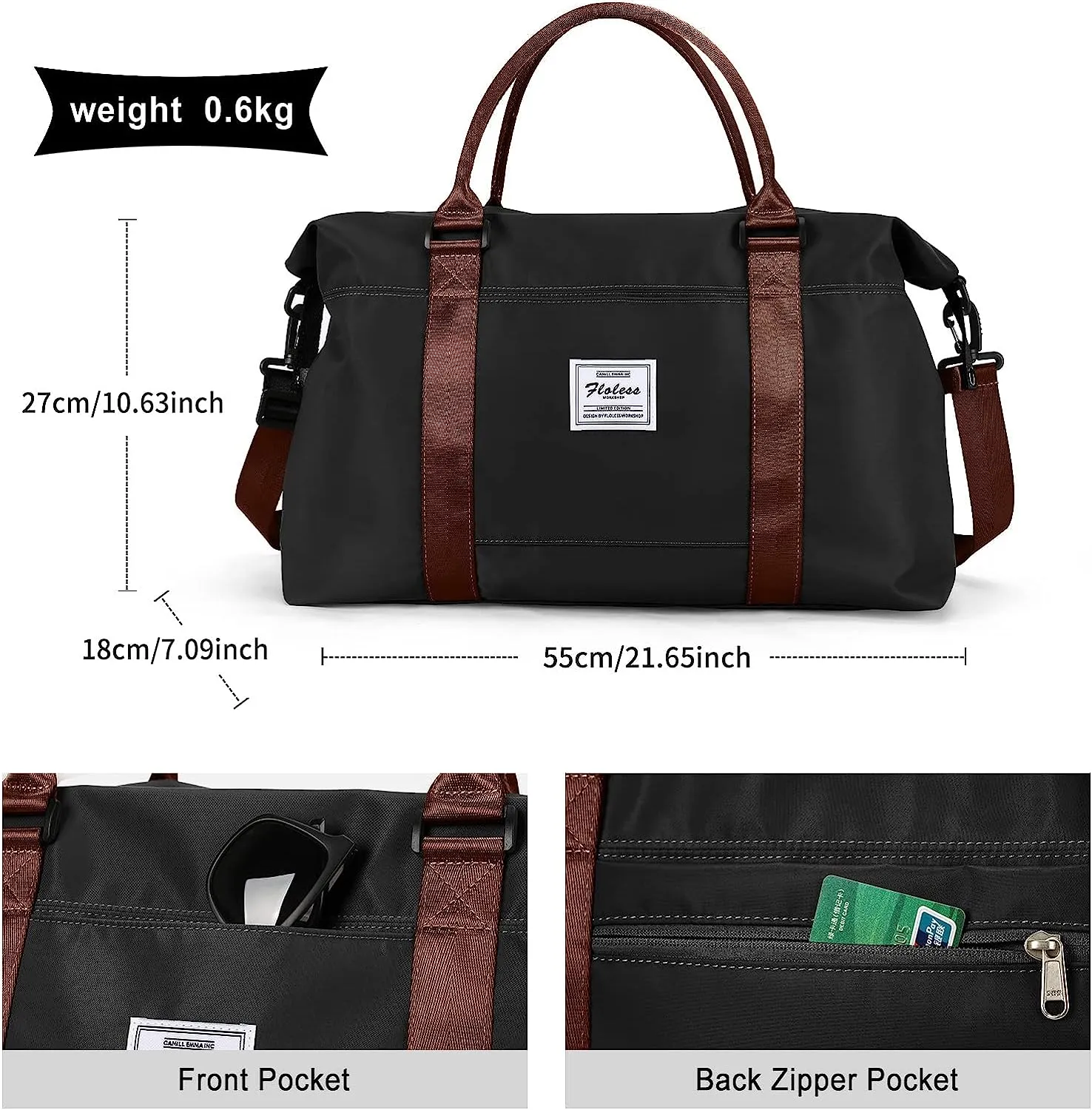 Travel Duffle Bag Men's Sports Tote Gym Bag Shoulder Weekend Travel Bag