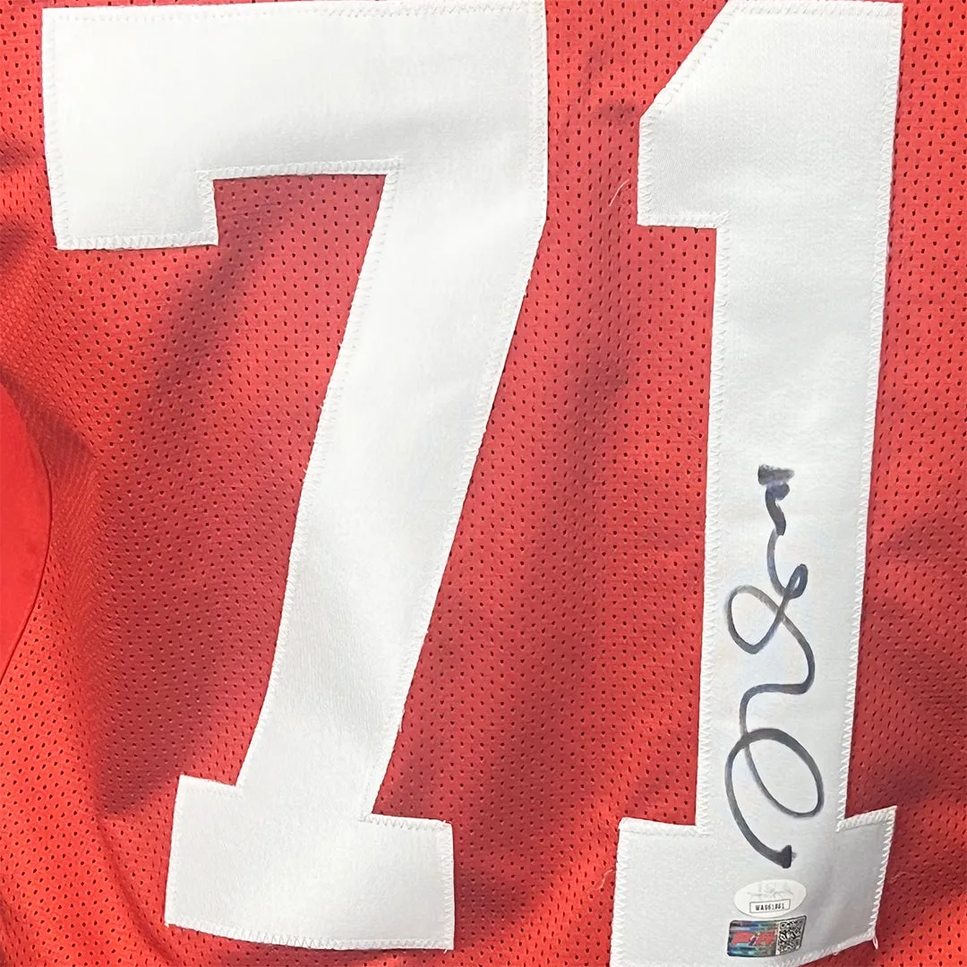 Trent Williams Signed San Francisco Red Football Jersey (JSA)