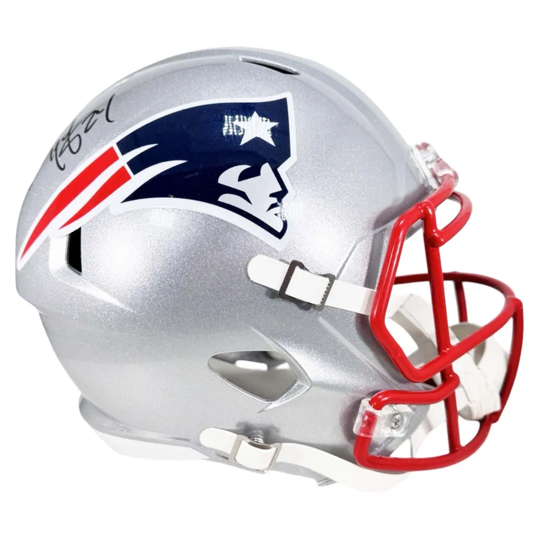 Ty Law Signed New England Patriots Speed Full-Size Replica Football Helmet (Beckett)