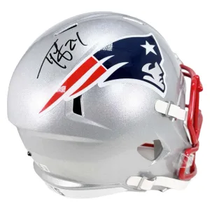 Ty Law Signed New England Patriots Speed Full-Size Replica Football Helmet (Beckett)