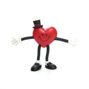 Valentine's Day Pin Vintage Hallmark Heart with Bendable Arms & Legs