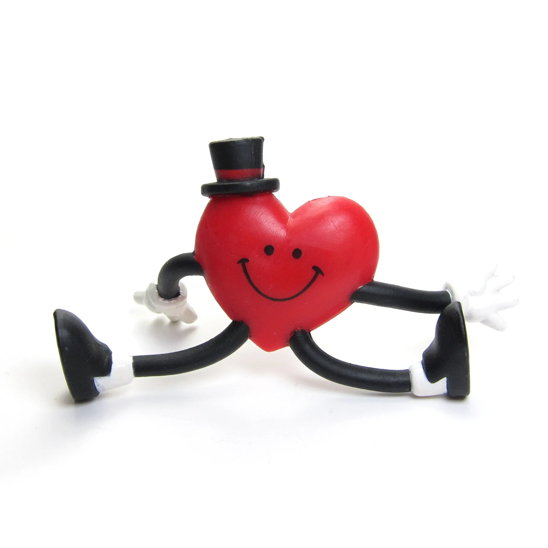 Valentine's Day Pin Vintage Hallmark Heart with Bendable Arms & Legs