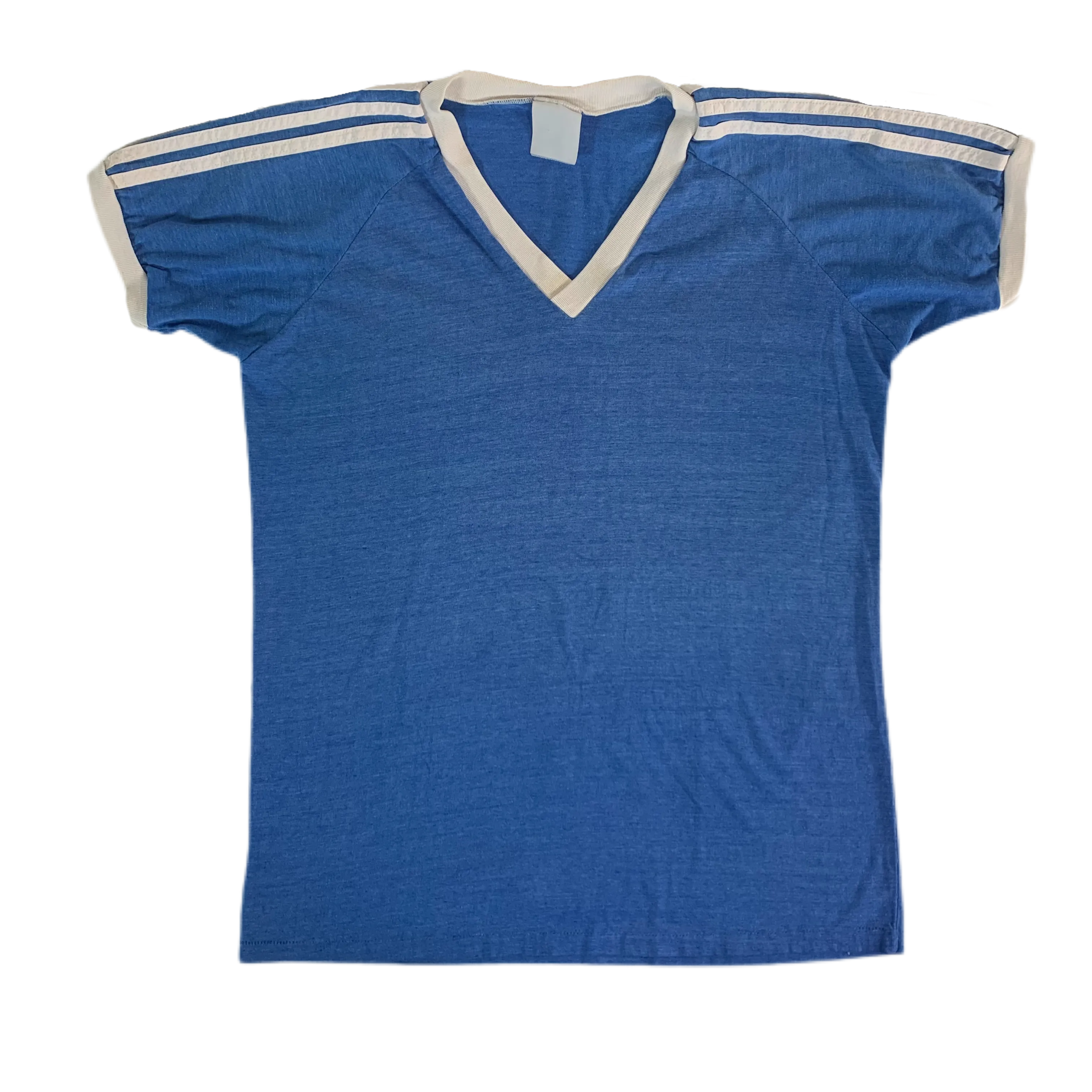 Vintage Adidas "Blue" V-Neck Ringer