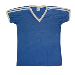 Vintage Adidas "Blue" V-Neck Ringer