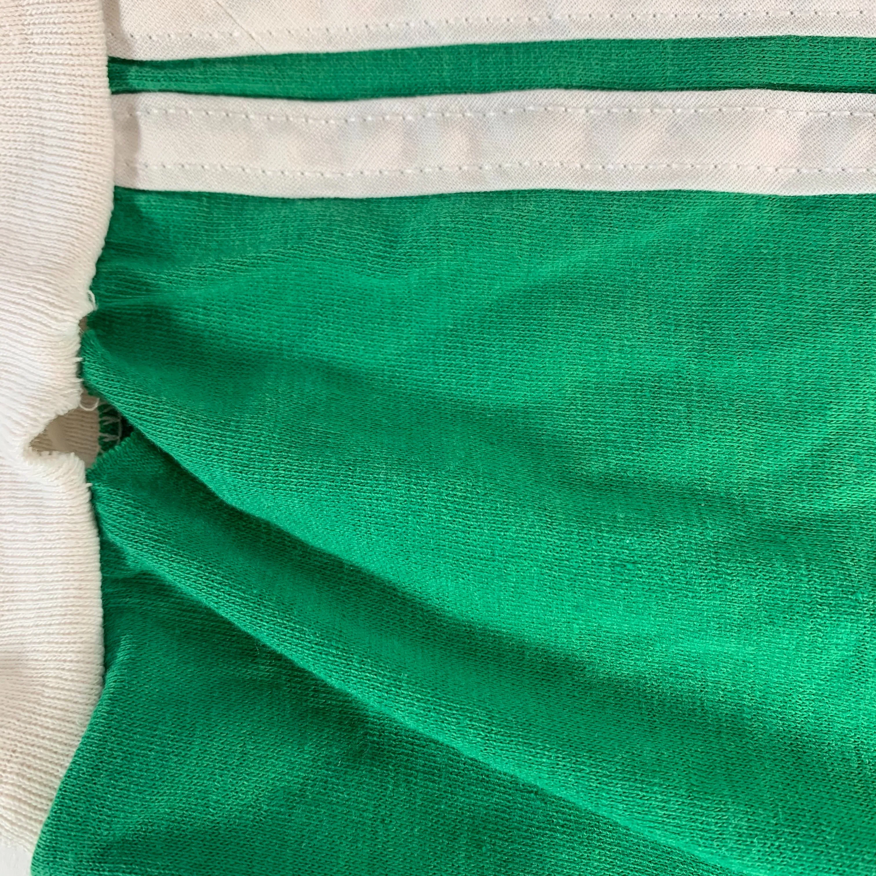 Vintage Adidas "Green" V-Neck Ringer